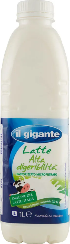 Latte alta digeribilità pastorizzato microfiltrato