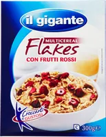 Multicereal flakes con frutti rossi