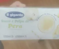 Succo e polpa di pera
