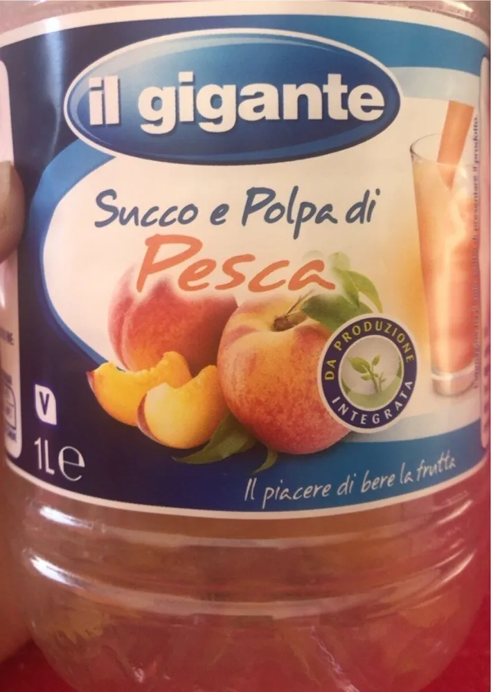Succo e polpa di pesca
