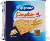 Cracke salati senza granelli di sale in superificie