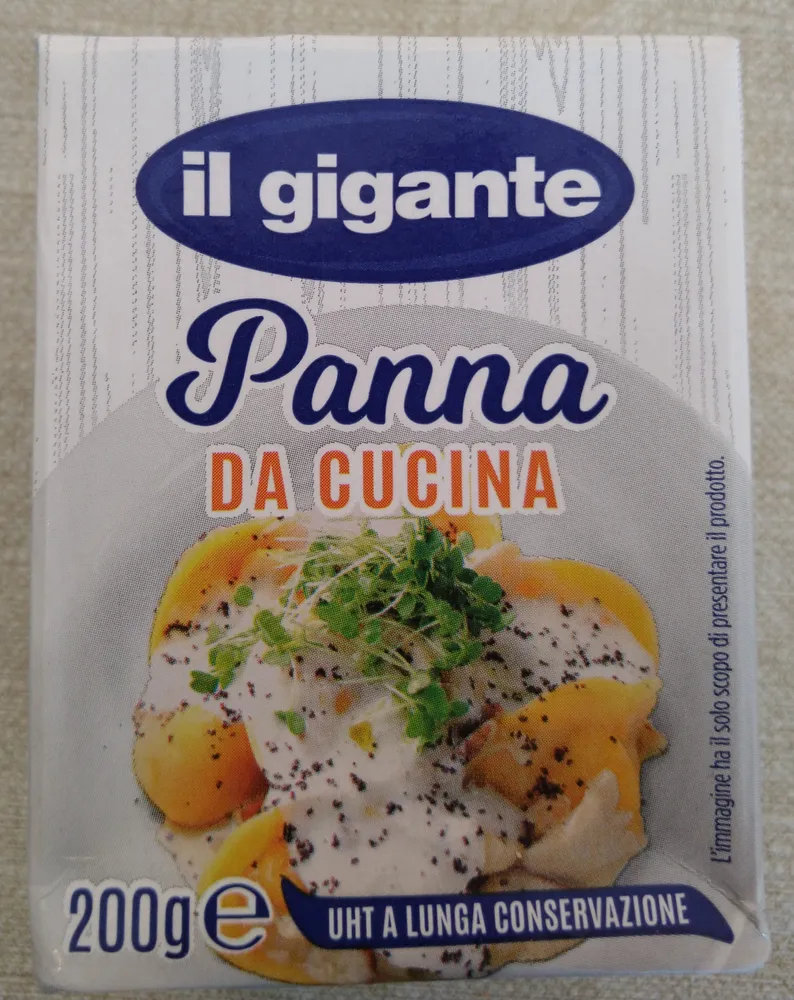 panna da cucina UHT
