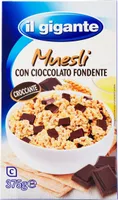 Muesli con cioccolato fondente