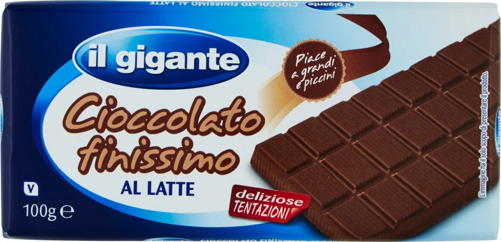 Cioccolato finissimo al latte
