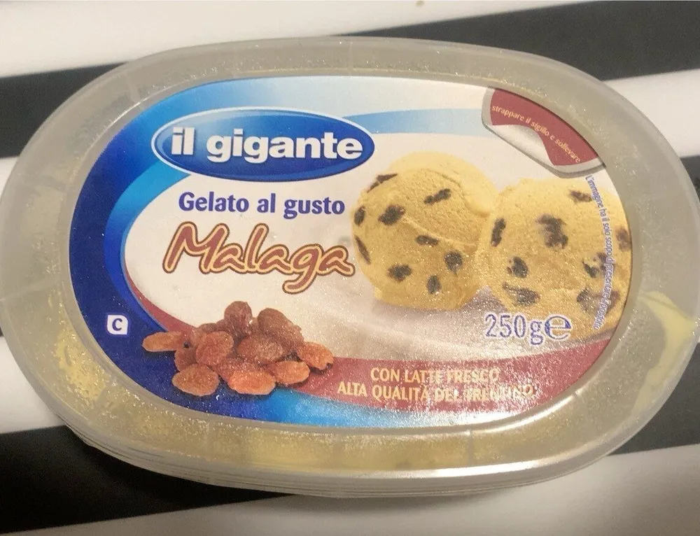 Gelato gusto malaga