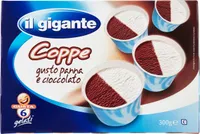Coppe gusto panna e cioccolato