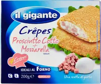 Crêpes prosciutto cotto + mozzarella surgelate