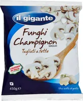 Funghi champignon tagliati a fette surgelati
