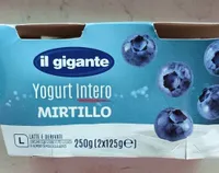 Yogurt intero mirtillo