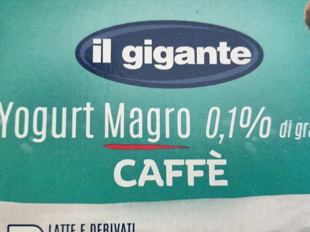 Yogurt magro al caffè