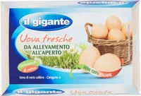 Uova fresche da allevamento all'aperto