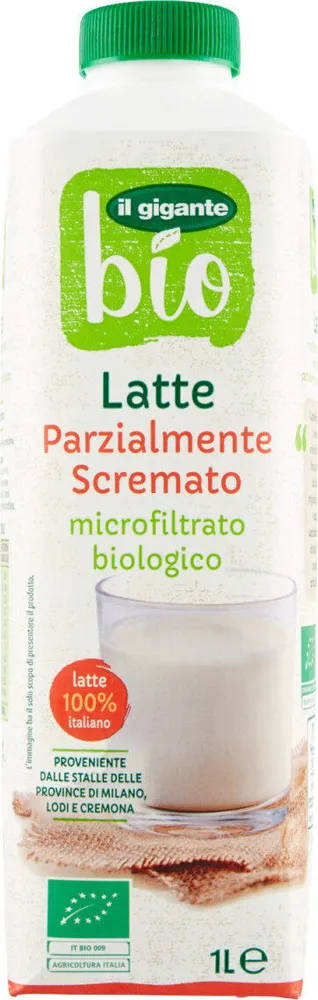 Bio latte parzialmente scremato microfiltrato biologico