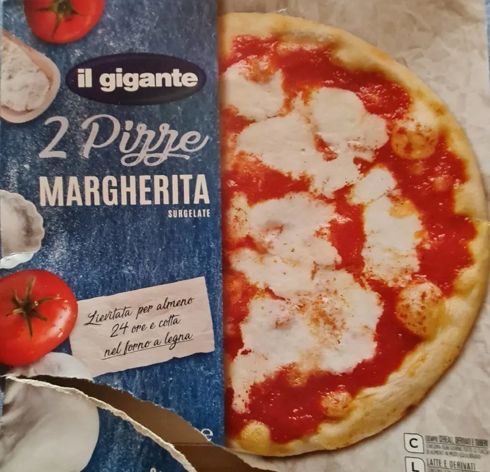 2 pizze Margherita surgelate