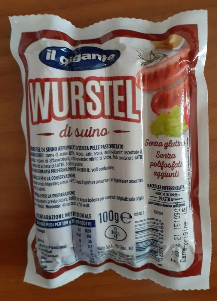Würstel di suino