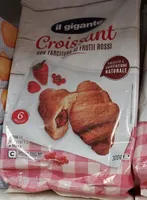 Croissant con farcitura ai frutti rossi