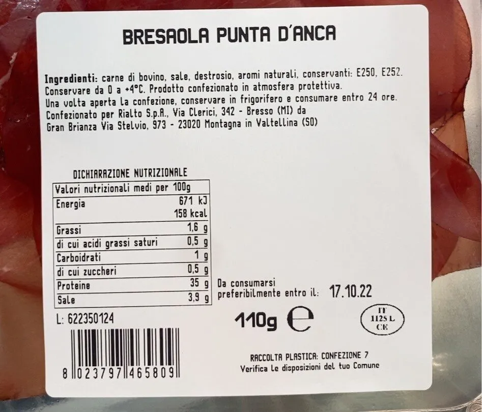 Bresaola puntad’anca