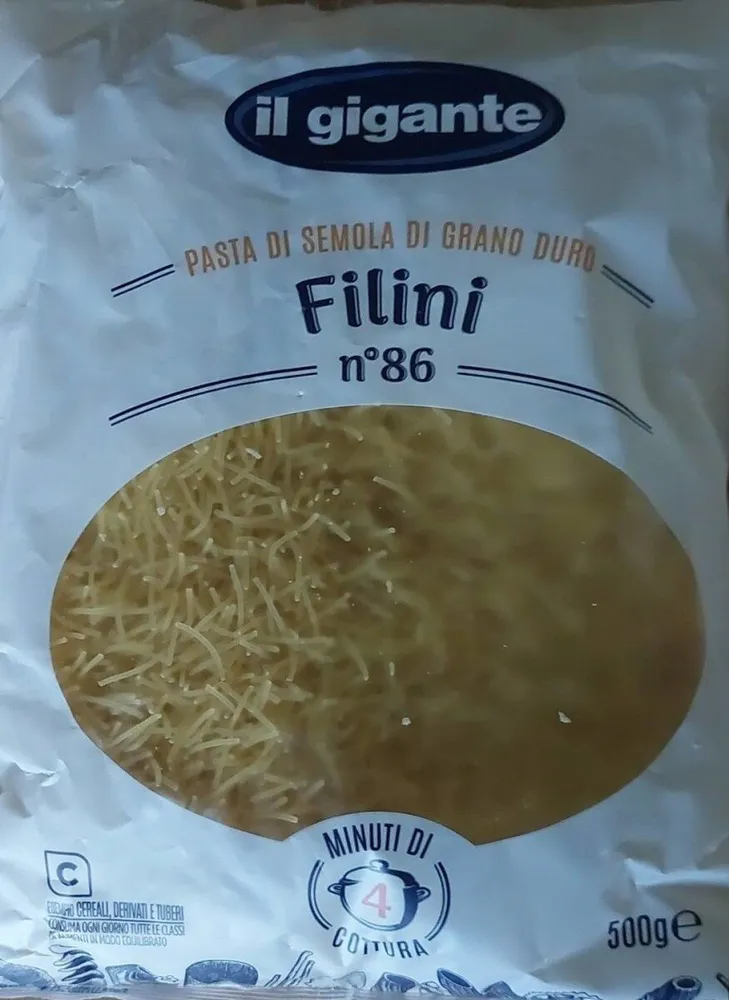 pasta di semola di grano duro filini n 86