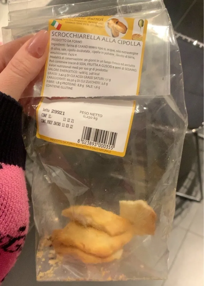 Scrocchiarella alla cipolla