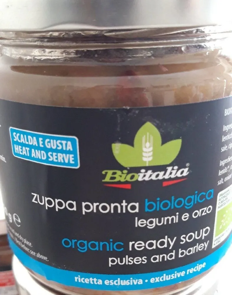 Zuppa pronta bio legumi e orzo
