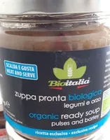Zuppa pronta bio legumi e orzo