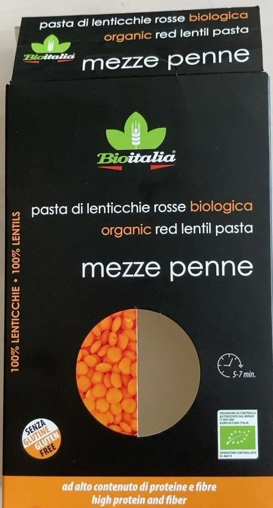 Mezze penne di lenticchie