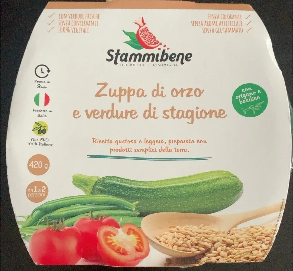 Zuppa di orzo e verdure di stagione