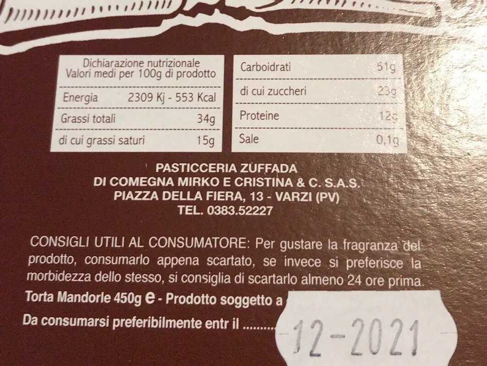 Torta di mandorle