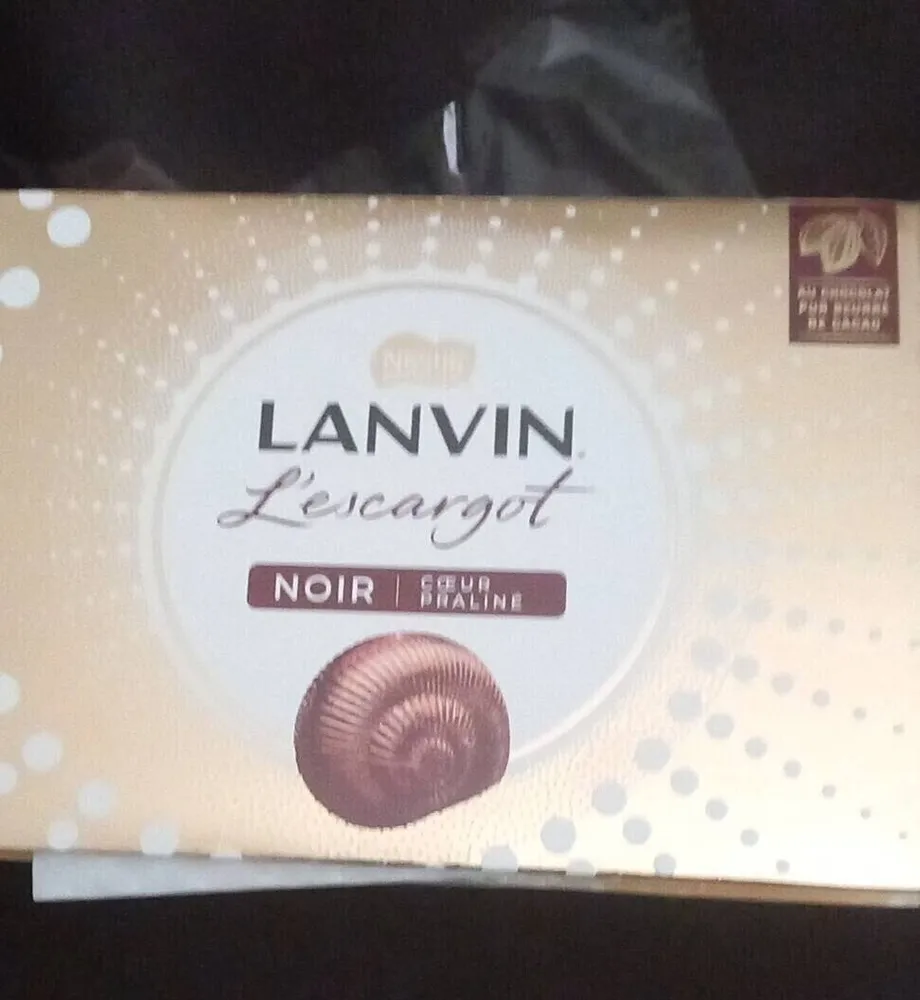 Lanvin l escargot noir cœur praliné