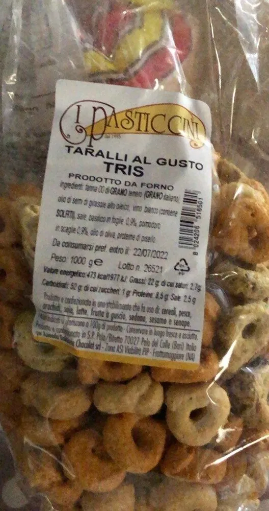 Taralli al gusto tris