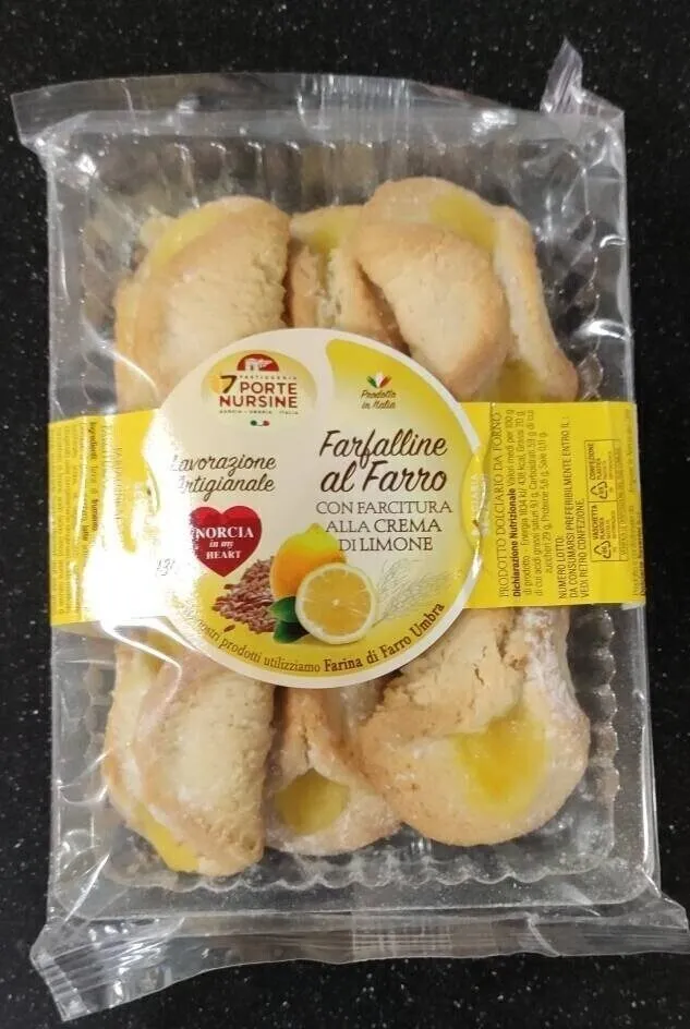 Farfalline al farro con crema di limone