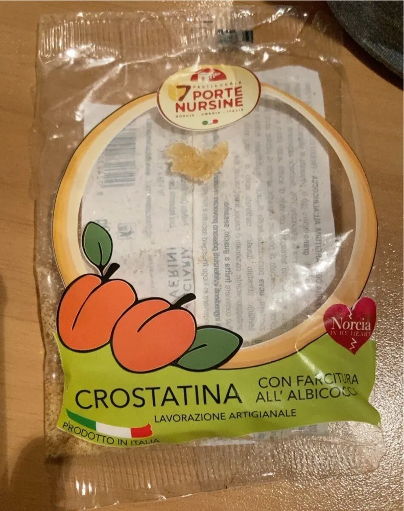 crostatina con facitura all’albicocca