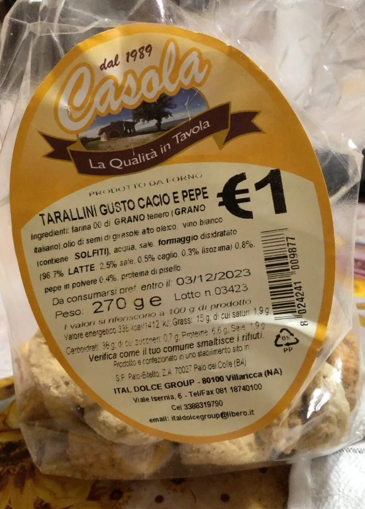 Tarallini gusto cacio e pepe