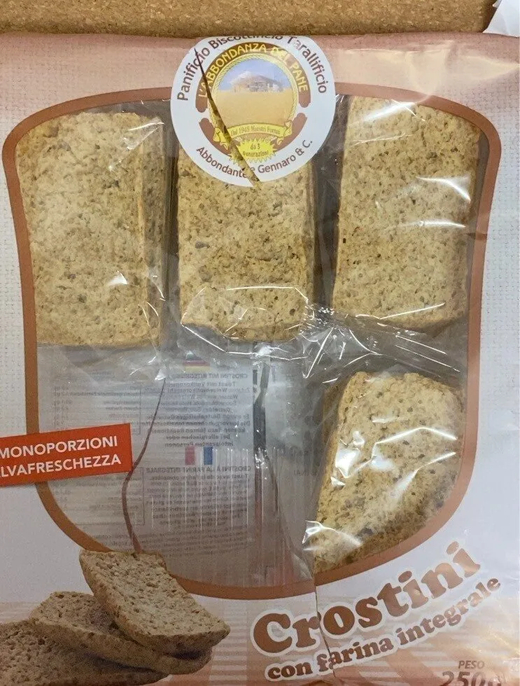 Crostini con farina integrale