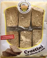 crostini con chicchi di soia