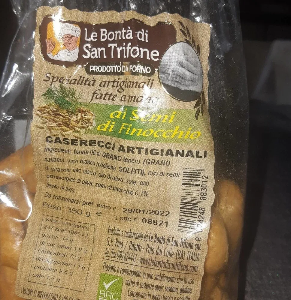 Taralli ai semi di finocchio