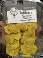 Funghetti raviolis aux cèpes à la farine de sarrasin