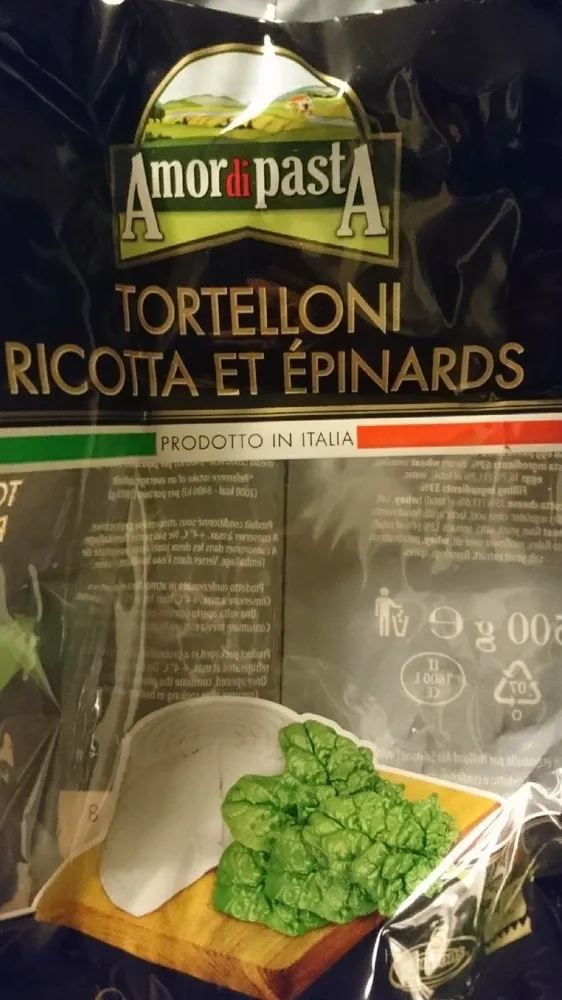 Tortelloni ricotta et épinards