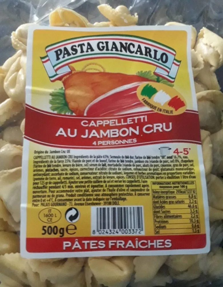 Cappelletti au jambon cru