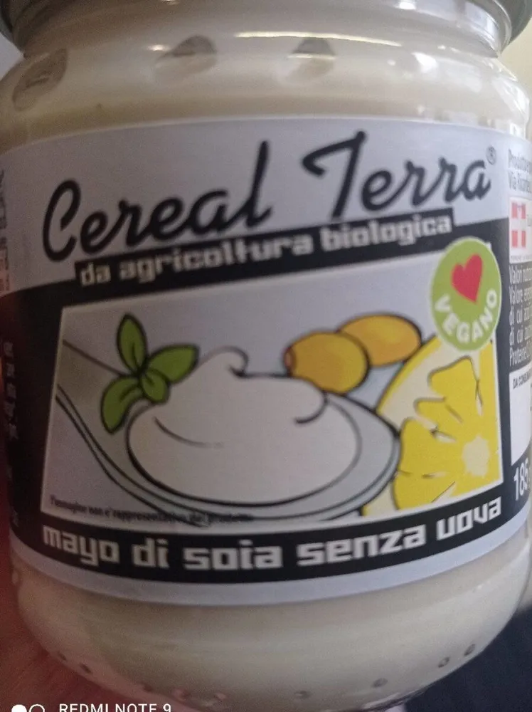 Cereali terra majo di soia senza uova