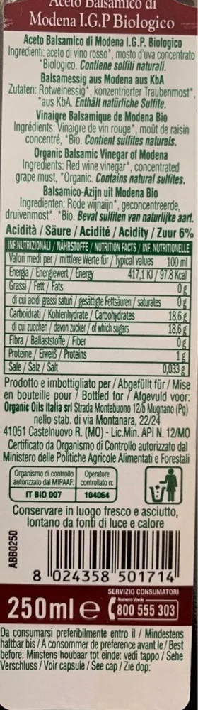 Balsamic vinegar of Modena