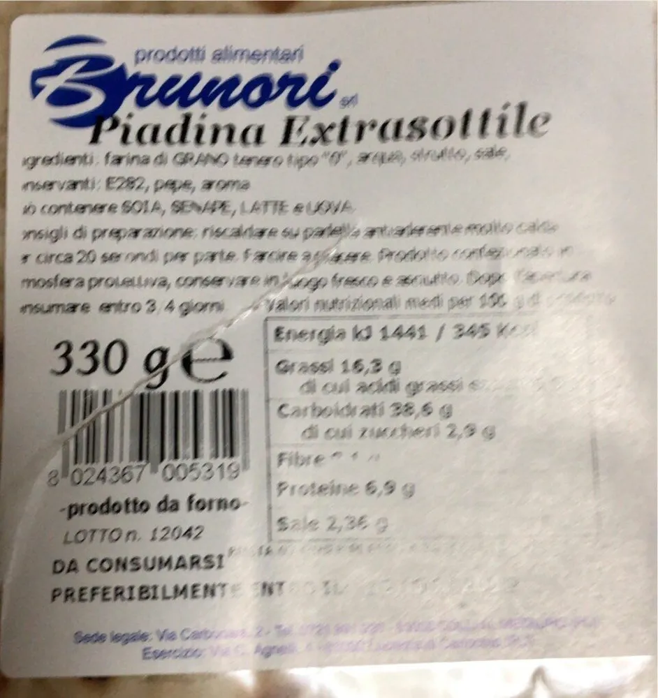 Piadina extrasottile