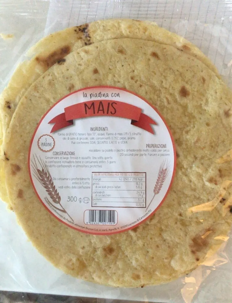 La piadina con MAIS