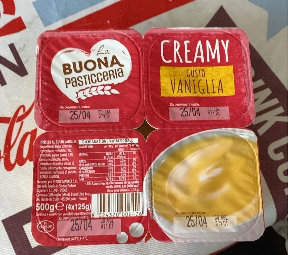 Creamy gusto vaniglia