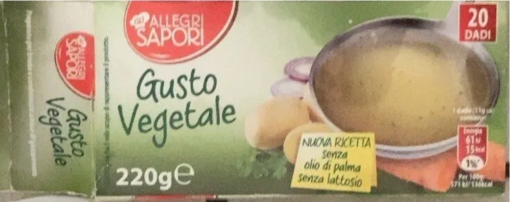 Dadi gusto vegetale