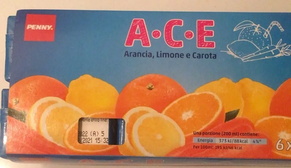 ACE Arancia, Limone e Carota