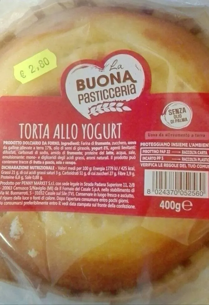 Torta allo yogurt