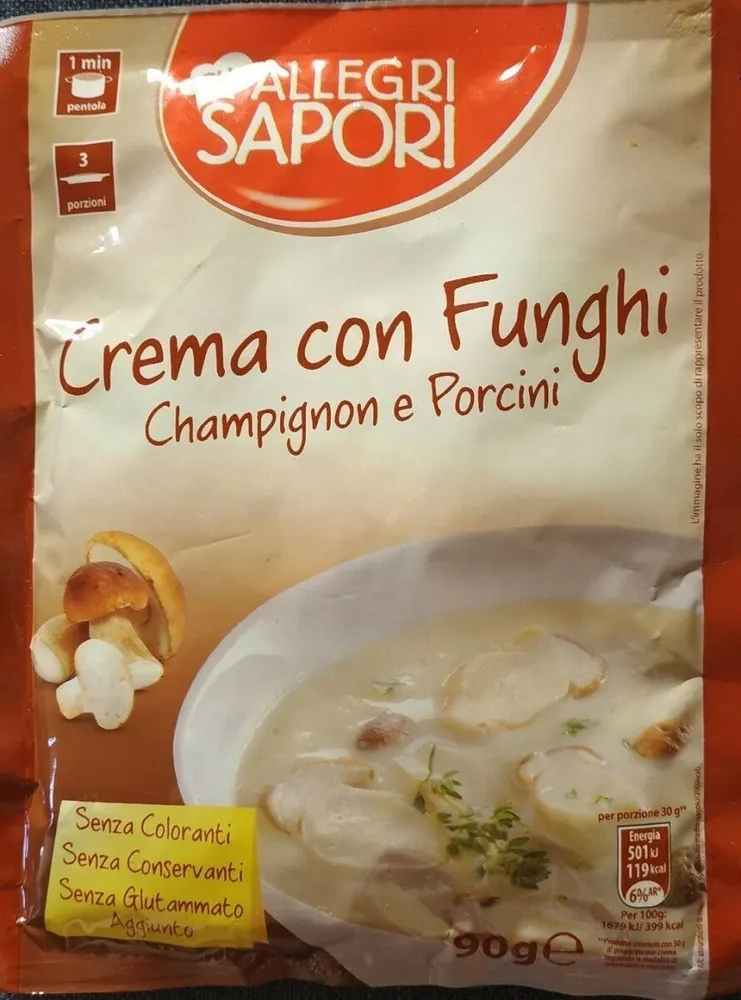 Crema con funghi