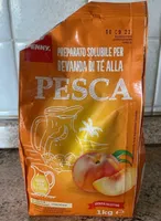 Preparato solubile per bevanda di tè alla pesca