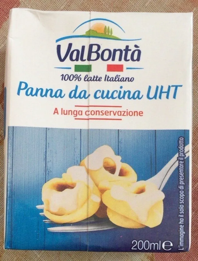 Panna da cucina UHT