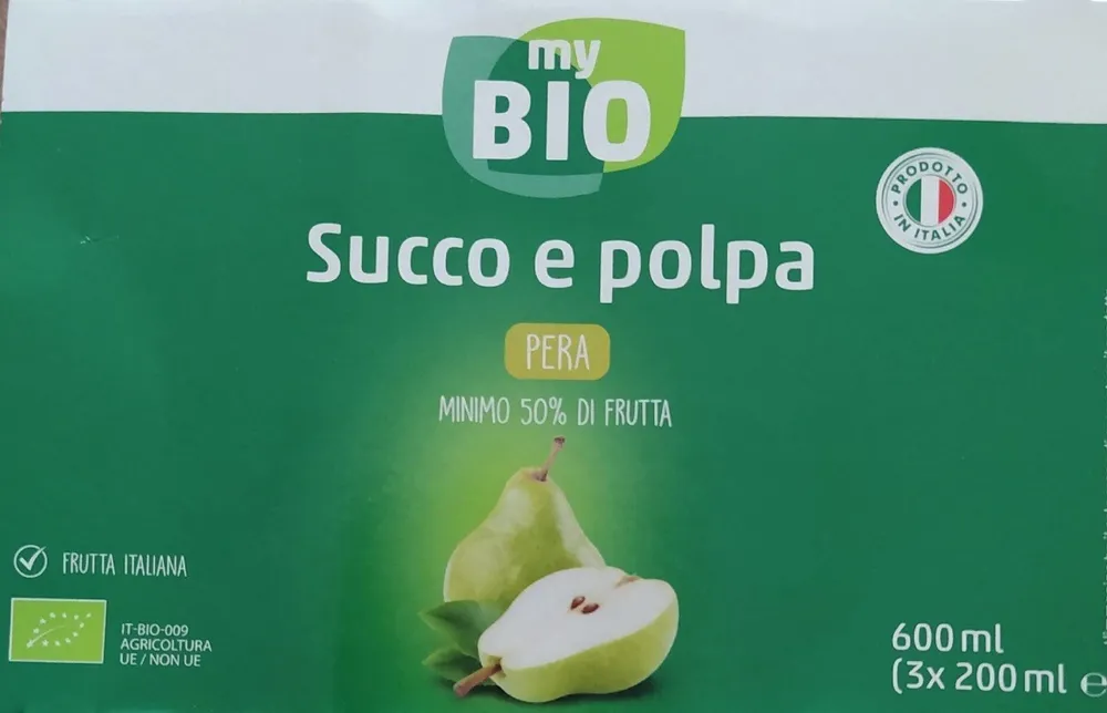 Succo e polpa - pera  (linea myBio)